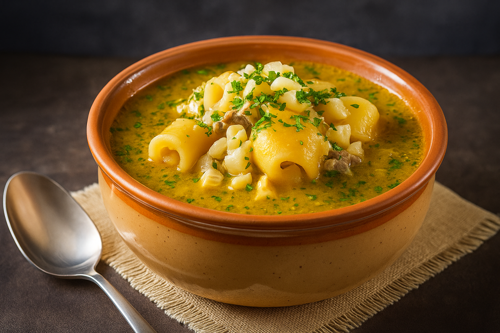 Caldo de Patas con Carne de Rastro Quito